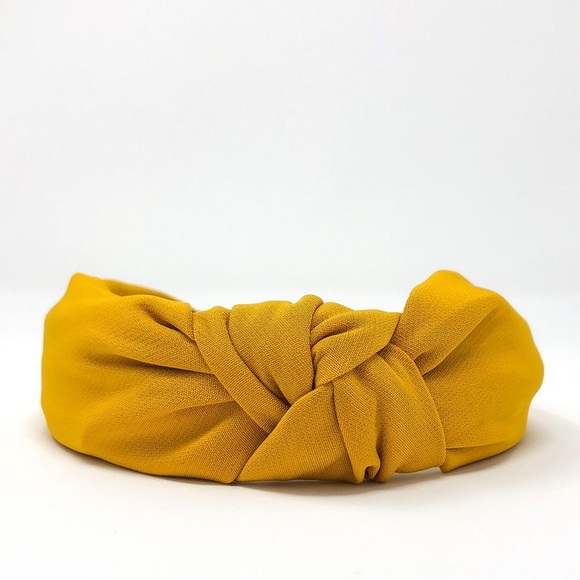 Mustard Yellow Knotted Headband | Hair Accessories - Picture 3 of 3
